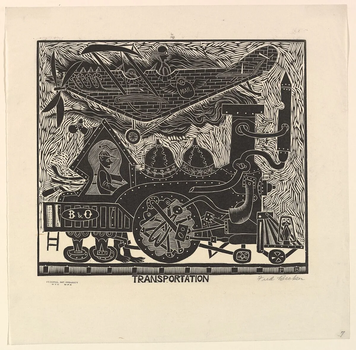 Transportation — Fred Becker|WPA