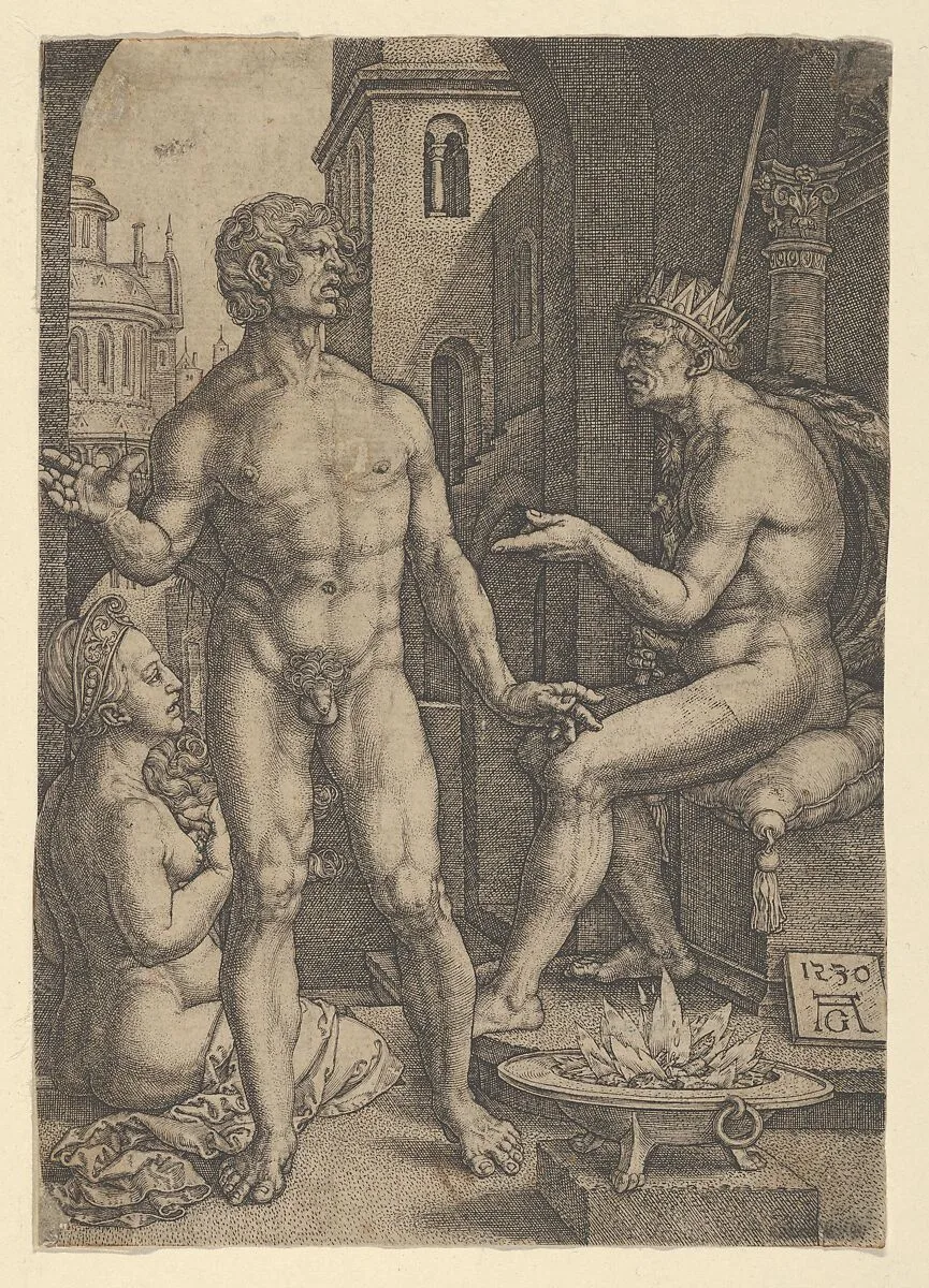 Mucius Scaevola — Heinrich Aldegrever