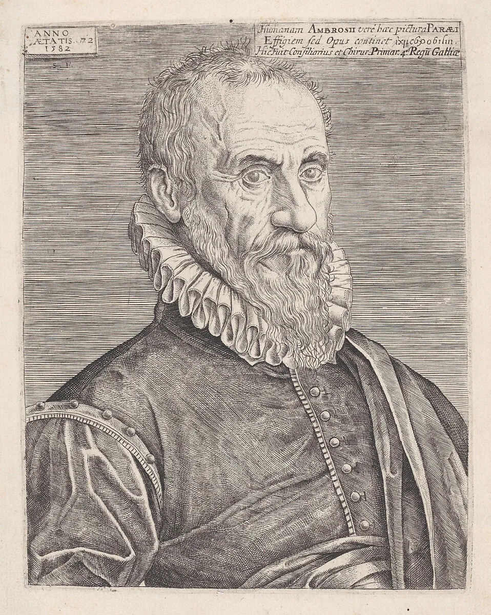 Portrait of Ambroise Paré, the King's surgeon — Ambroise Paré|Etienne Delaune