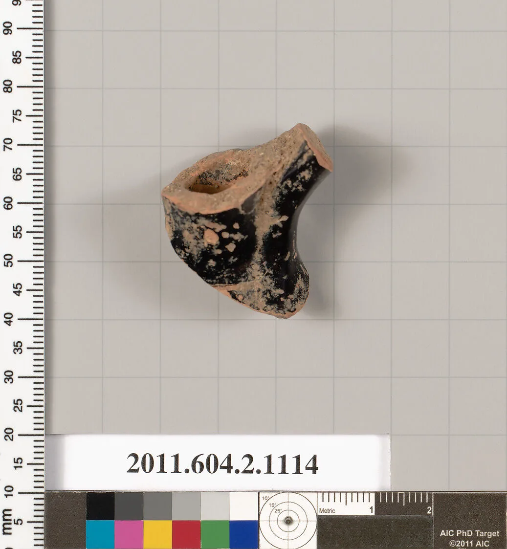 Terracotta fragment of a lekythos (oil flask) — Unknown