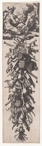Mercury Putting Argus to Sleep and Festoon of Instruments
