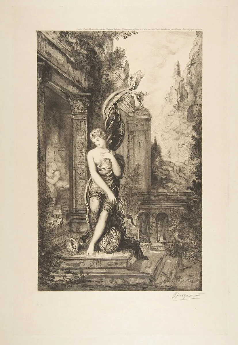 L'Homme qui court après la Fortune et celui qui l'attend dans son lit — Félix Bracquemond|Jean de La Fontaine|Gustave Moreau|Boussod, Valadon & Co.|Boussod, Valadon and Co.