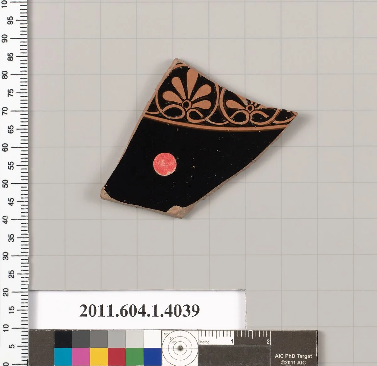 Terracotta fragment of a kylix (drinking cup) — Unknown
