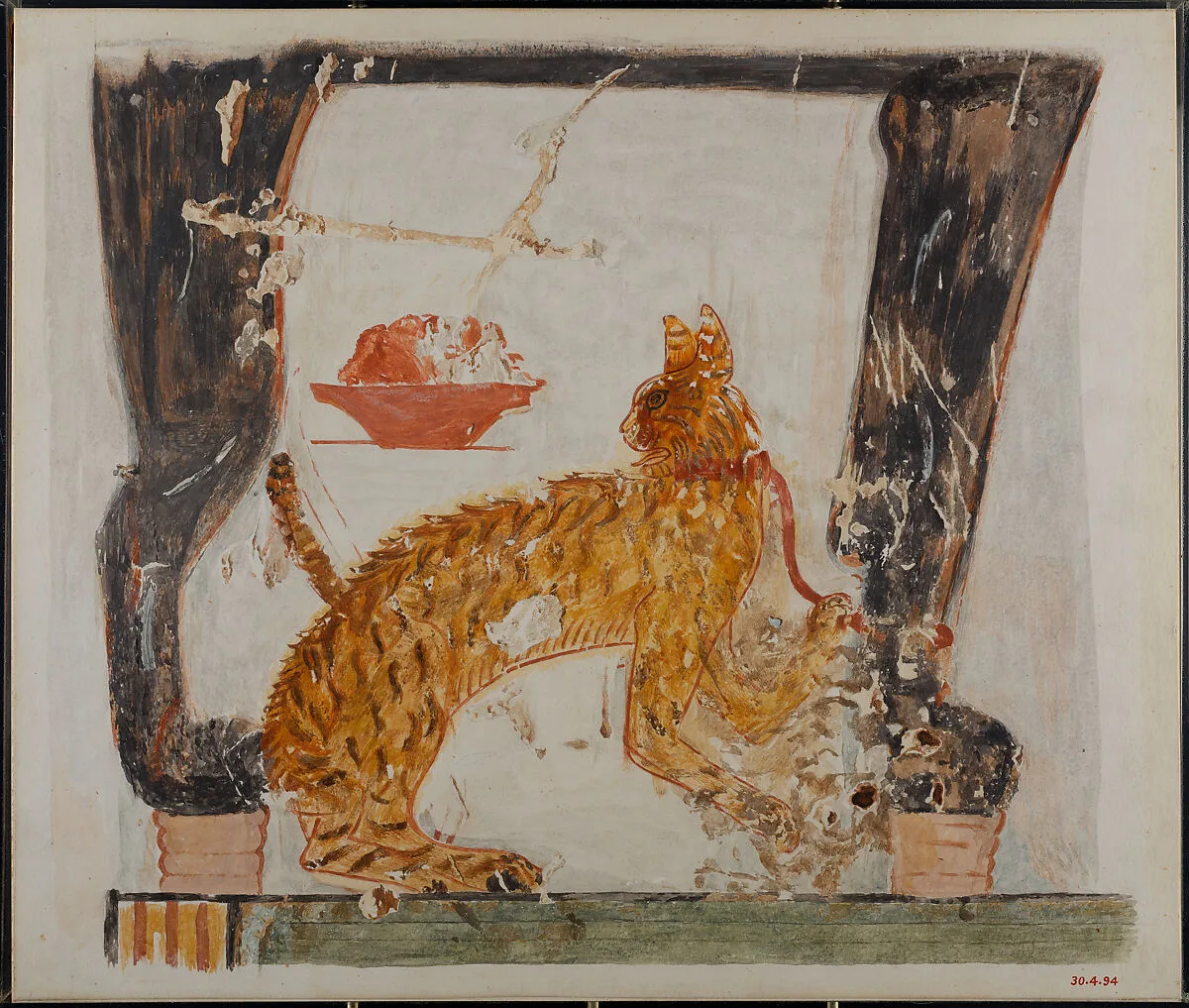 Cat Seated under a Chair — Hugh R. Hopgood
