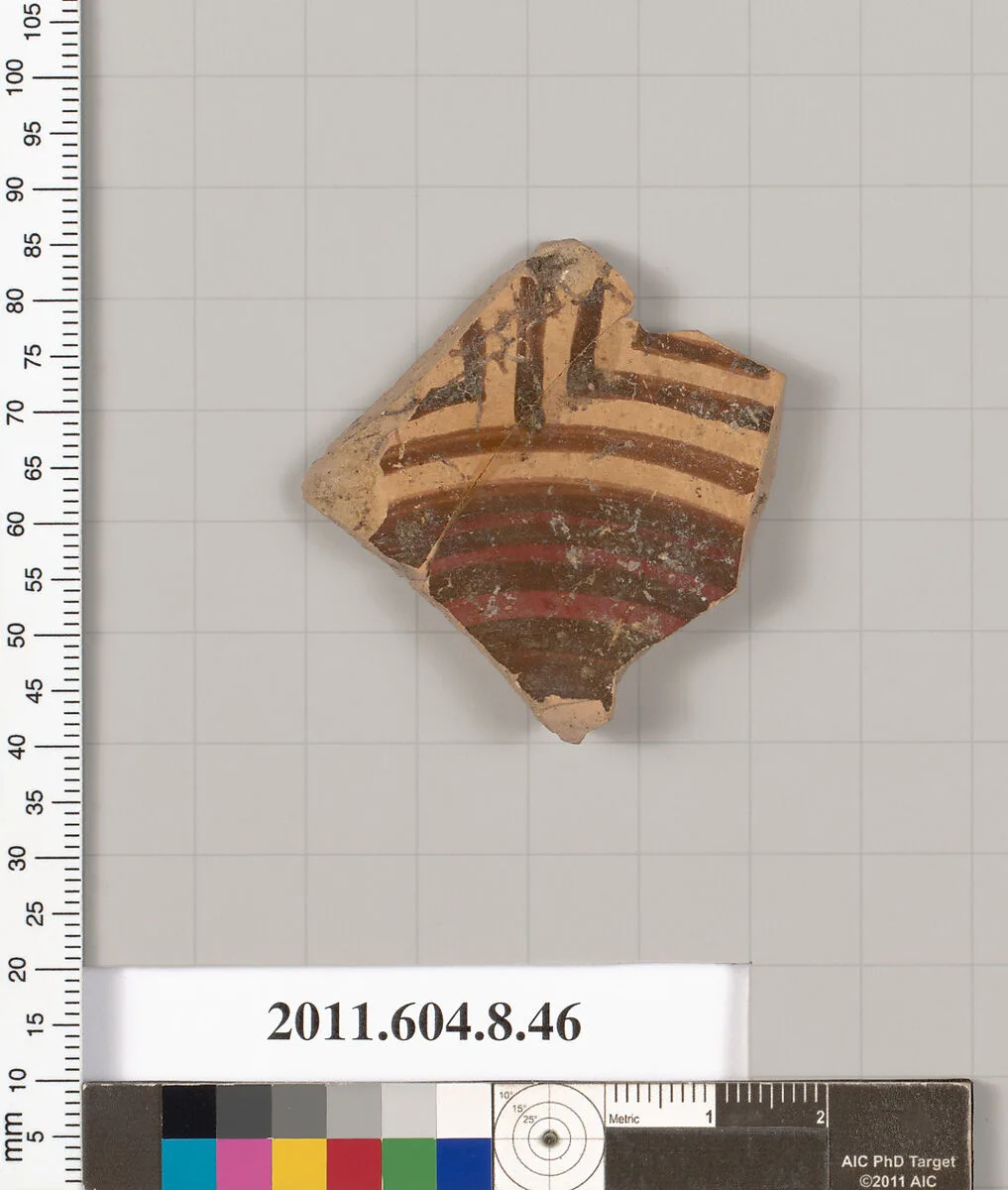 Terracotta fragment of a kylix (drinking cup) — Unknown