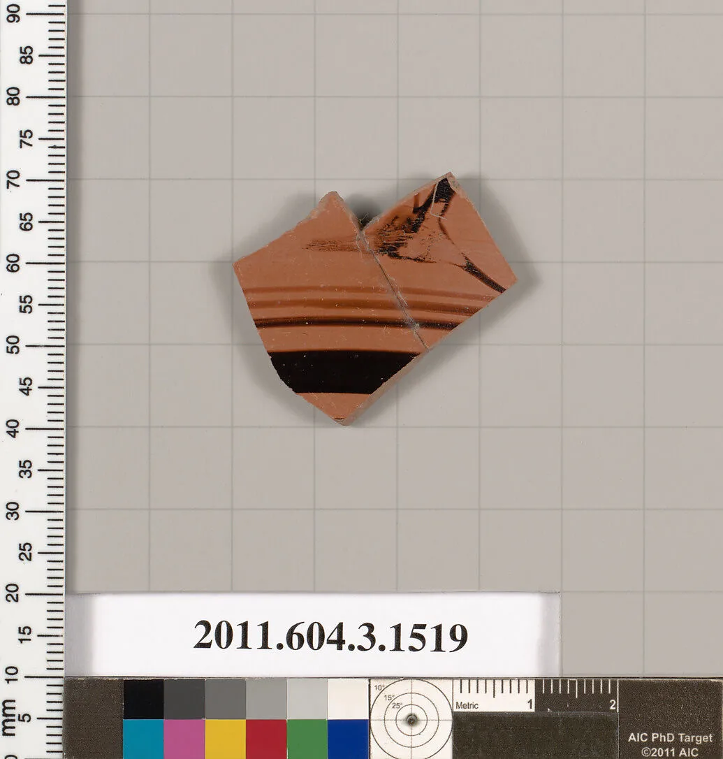 Terracotta fragment of a skyphos (deep drinking cup) — Unknown