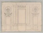 The Breakers: Wall Elevation, Fireplace and Doors — Ogden Codman, Jr.|Ogden Codman, Jr.