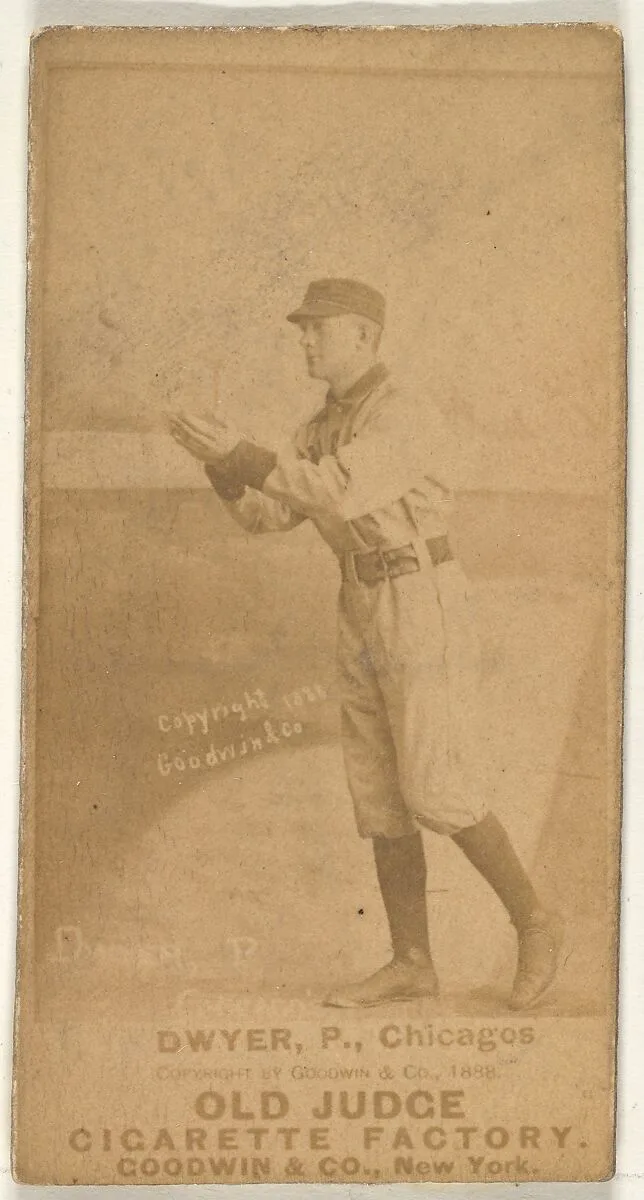 Dwyer, Pitcher, Chicago, from the Old Judge series (N172) for Old Judge Cigarettes — Goodwin & Company