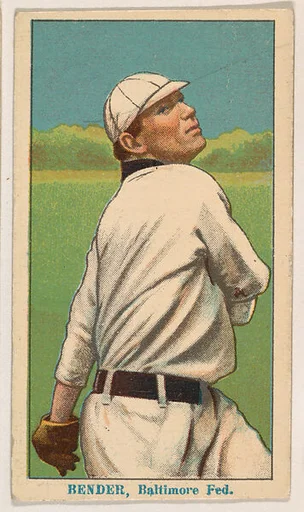 Chief Bender, Baltimore, from Coupon Cigarettes Baseball Issue, 1914-1916