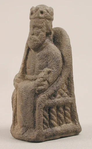 Game Piece in the Form of an Enthroned King