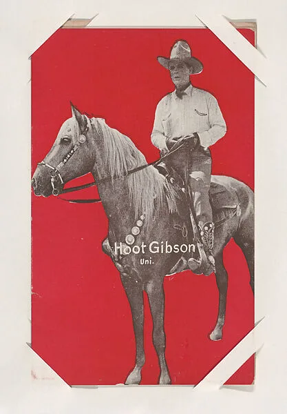 Hoot Gibson from Western Stars or Scenes Exhibit Cards series (W412) — Unknown
