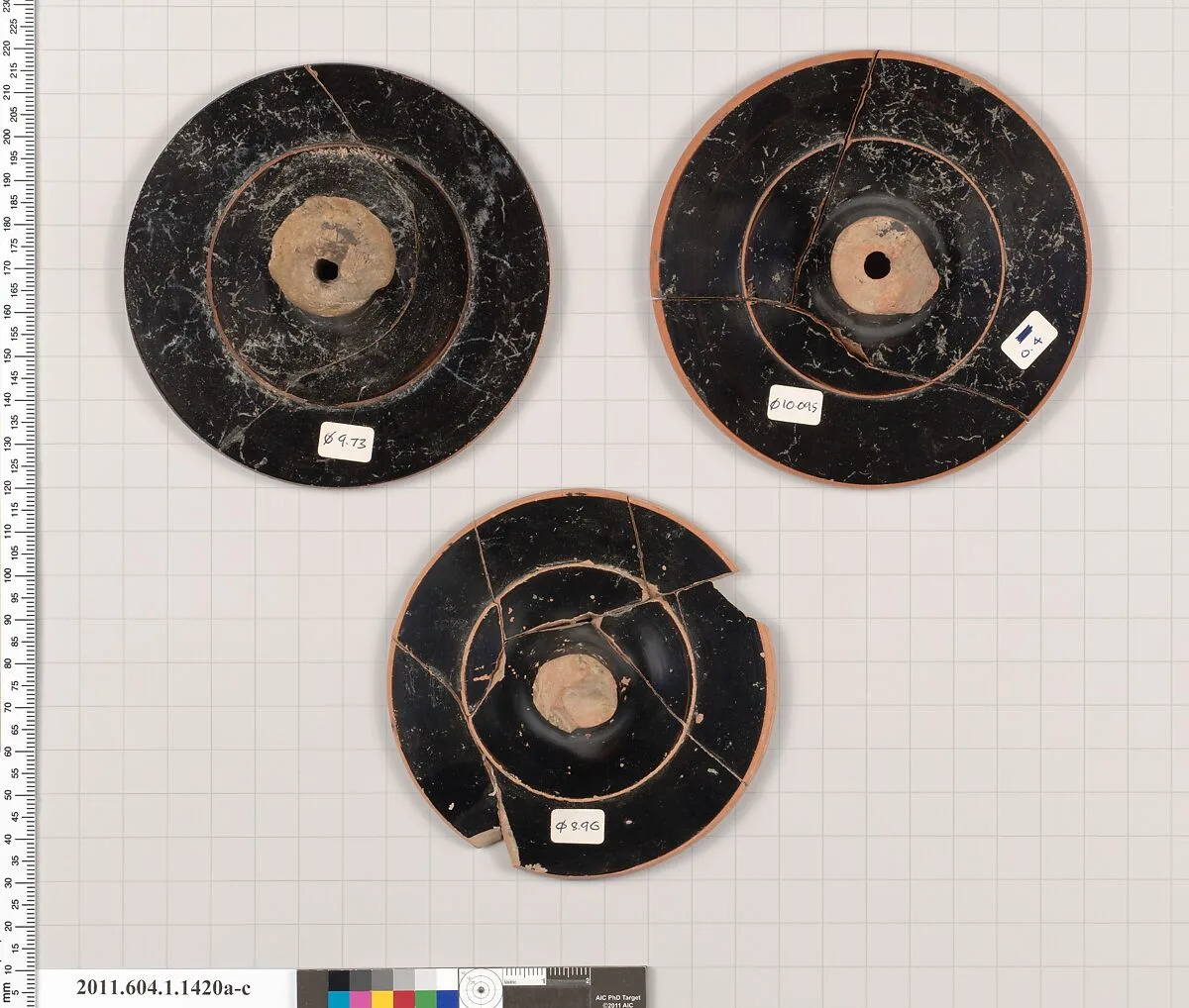 Terracotta fragments of kylikes (drinking cups) — Unknown