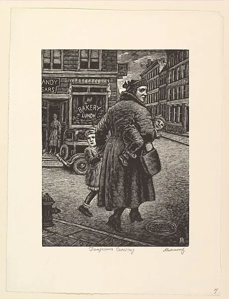 Dangerous Crossing — Albert Abramowitz|WPA