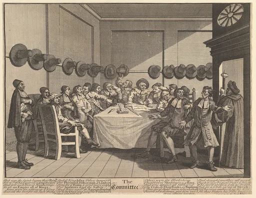 The Committee (Twelve Large Illustrations for Samuel Butler's Hudibras, Plate 10)