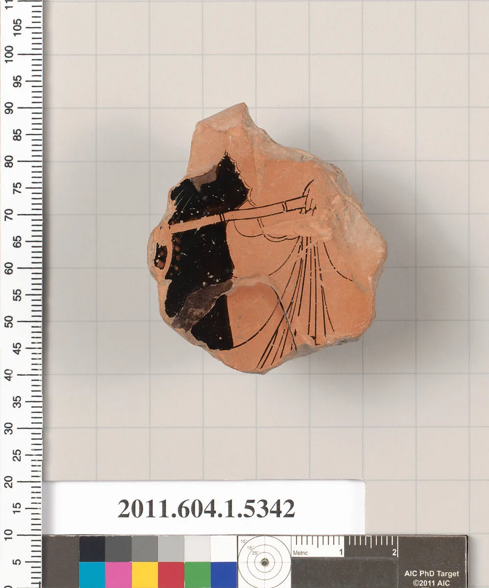 Terracotta fragment of a kylix (drinking cup) — Unknown