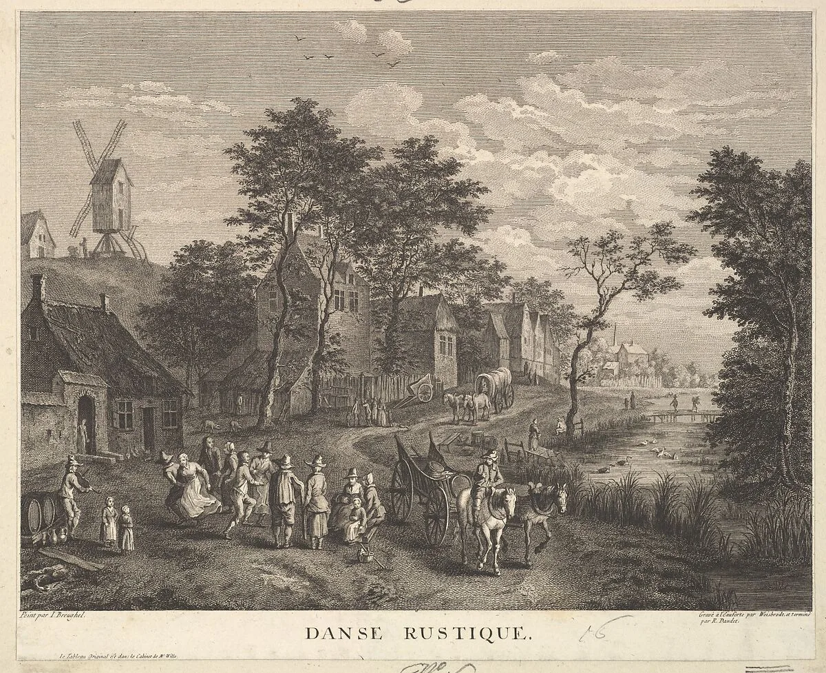 Rustic Dance (Danse Rustique) — Jan Brueghel the Elder|Robert Daudet|Carl Wilhelm Weisbrod