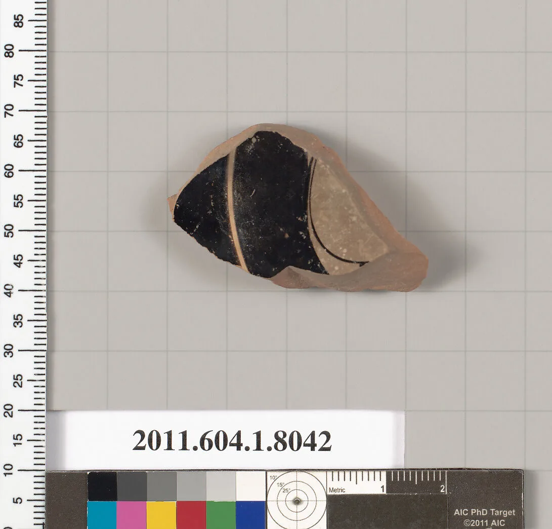 Terracotta fragment of a kylix (drinking cup) — Unknown