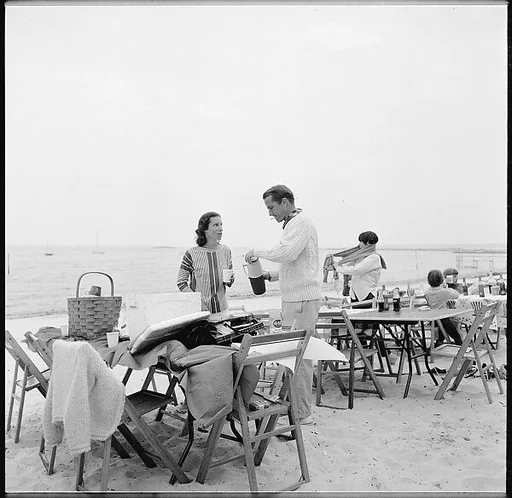 [119 Snapshots of Beach and Parade Scenes, Tournament Spectators, and Clambake, Blackpoint Country Club, Old Lyme, Connecticut]