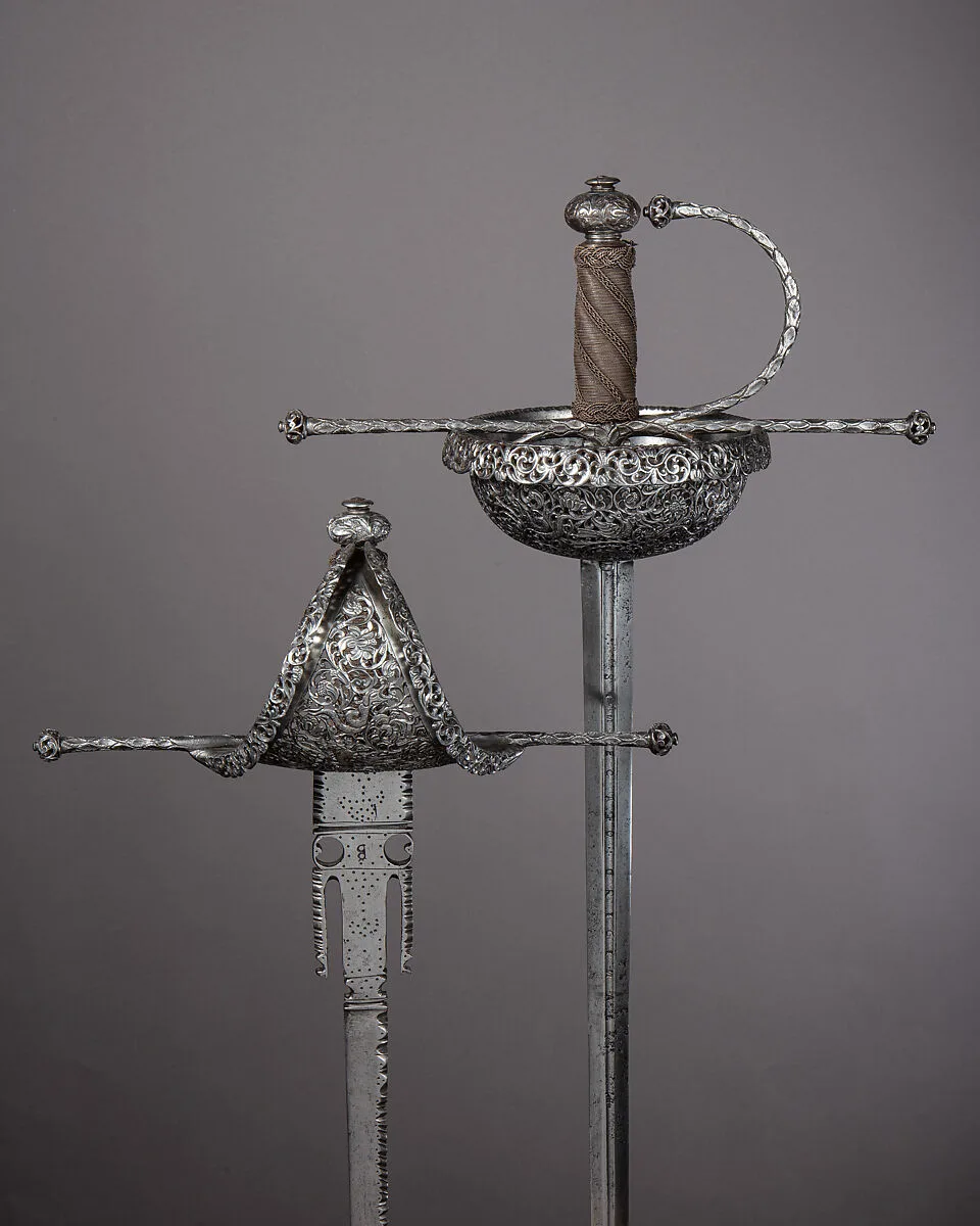 Cup-Hilted Rapier and Matching Parrying Dagger — Unknown