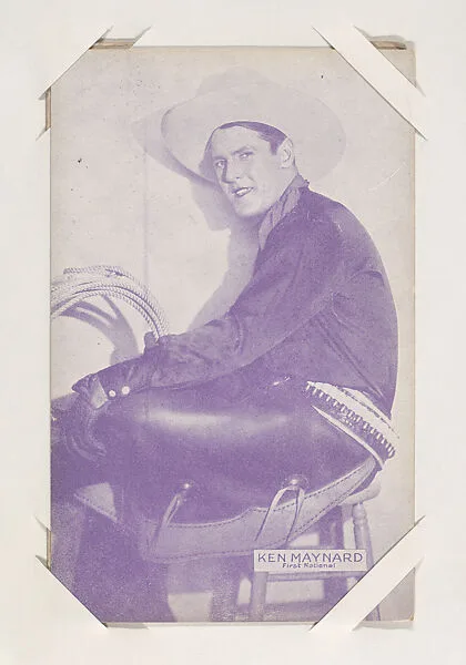 Ken Maynard from Western Stars or Scenes Exhibit Cards series (W412) — Unknown