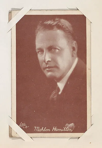 Mahlon Hamilton from Movie Stars Exhibit Cards series (W401) — Unknown