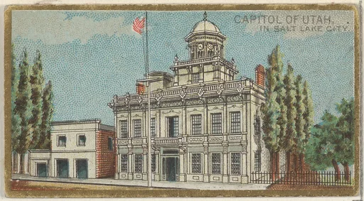 Capitol of Utah in Salt Lake City, from the General Government and State Capitol Buildings series (N14) for Allen & Ginter Cigarettes Brands