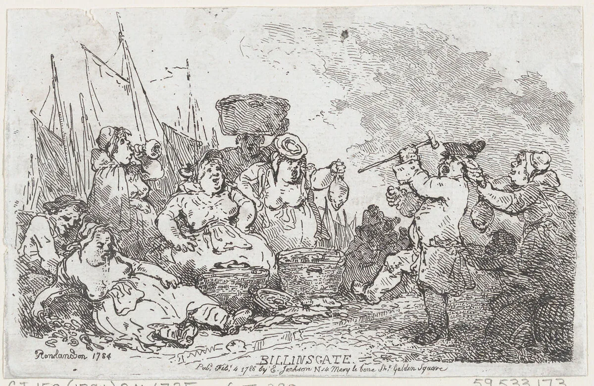 Billingsgate — Thomas Rowlandson|Elizabeth Jackson