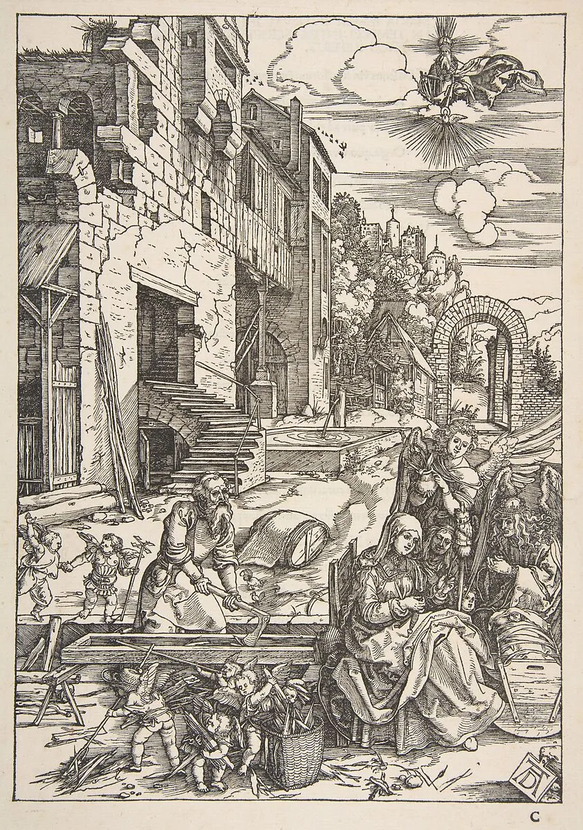 The Sojourn of The Holy Family in Egypt, from "The Life of the Virgin" — Albrecht Dürer