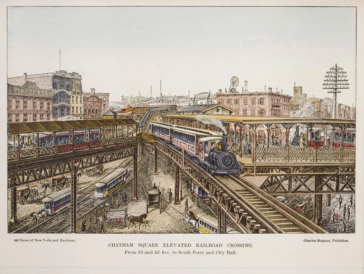 Chatham Square Elevated Railroad Crossing — Charles Magnus & Company
