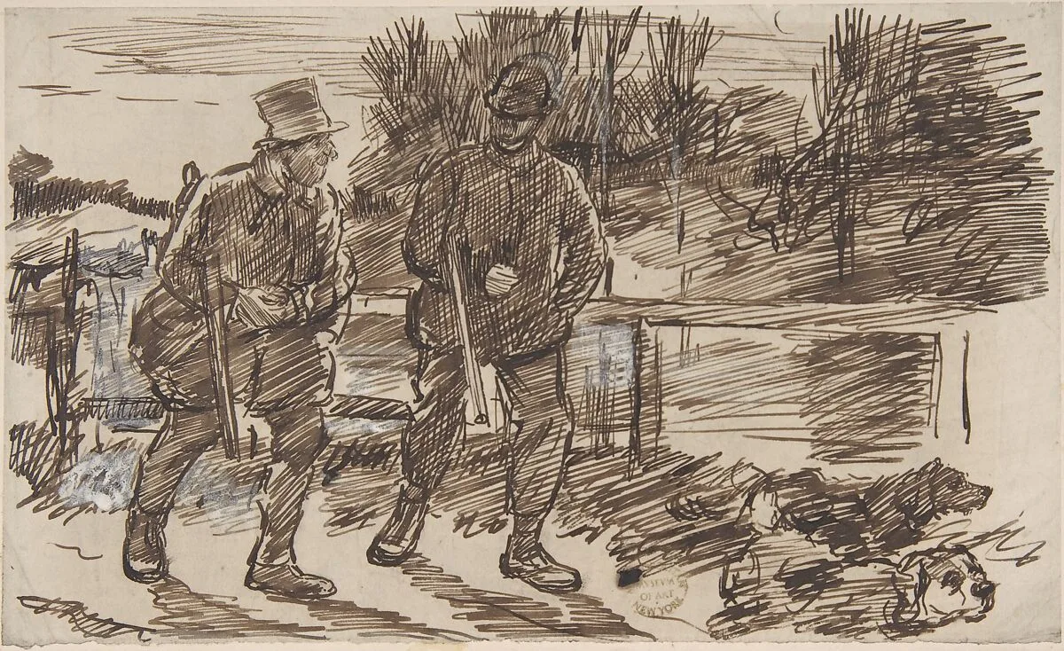 Anticipation (for Punch, or the London Charivari, October 23, 1876) — Charles Samuel Keene
