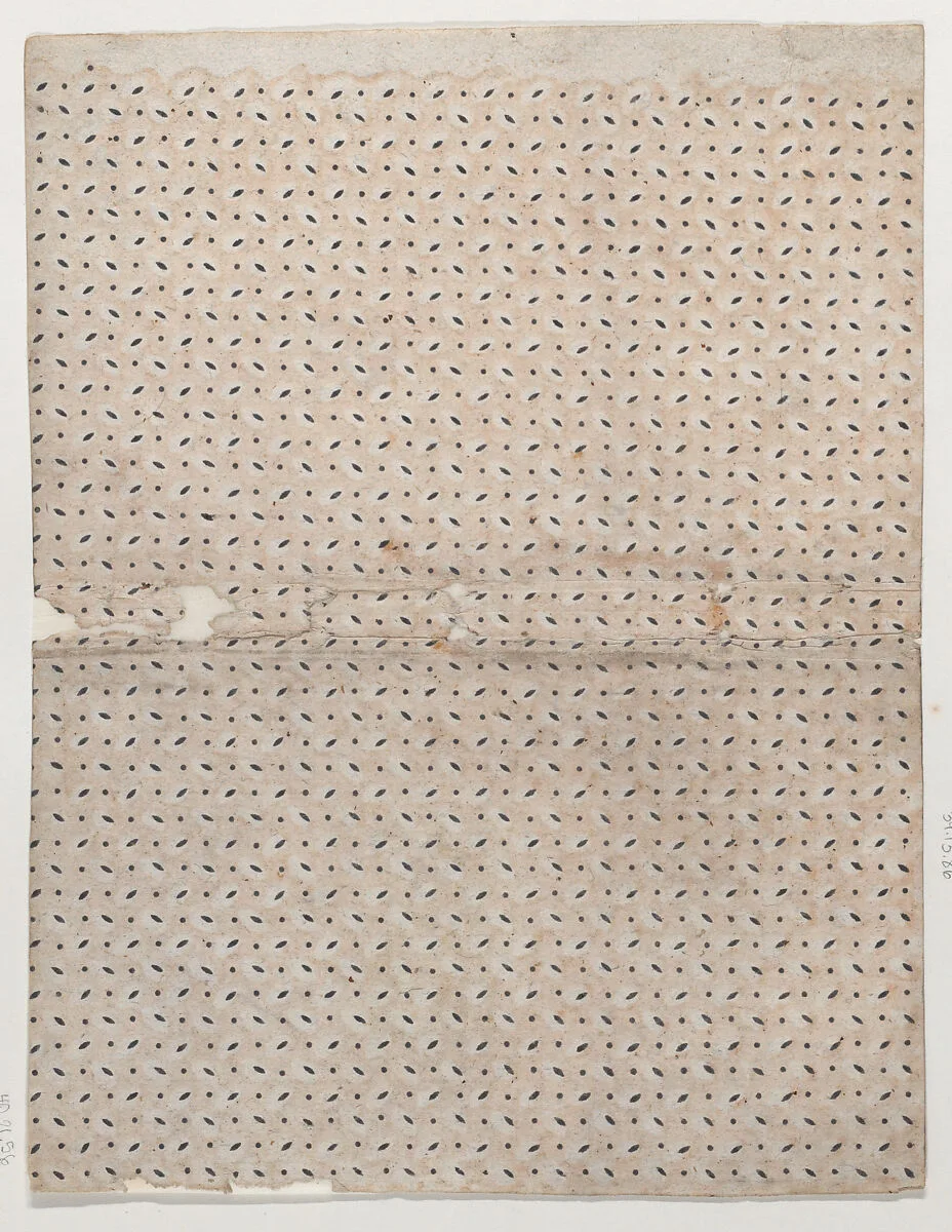 Sheet with overall dot pattern — Remondini Family|Anonymous
