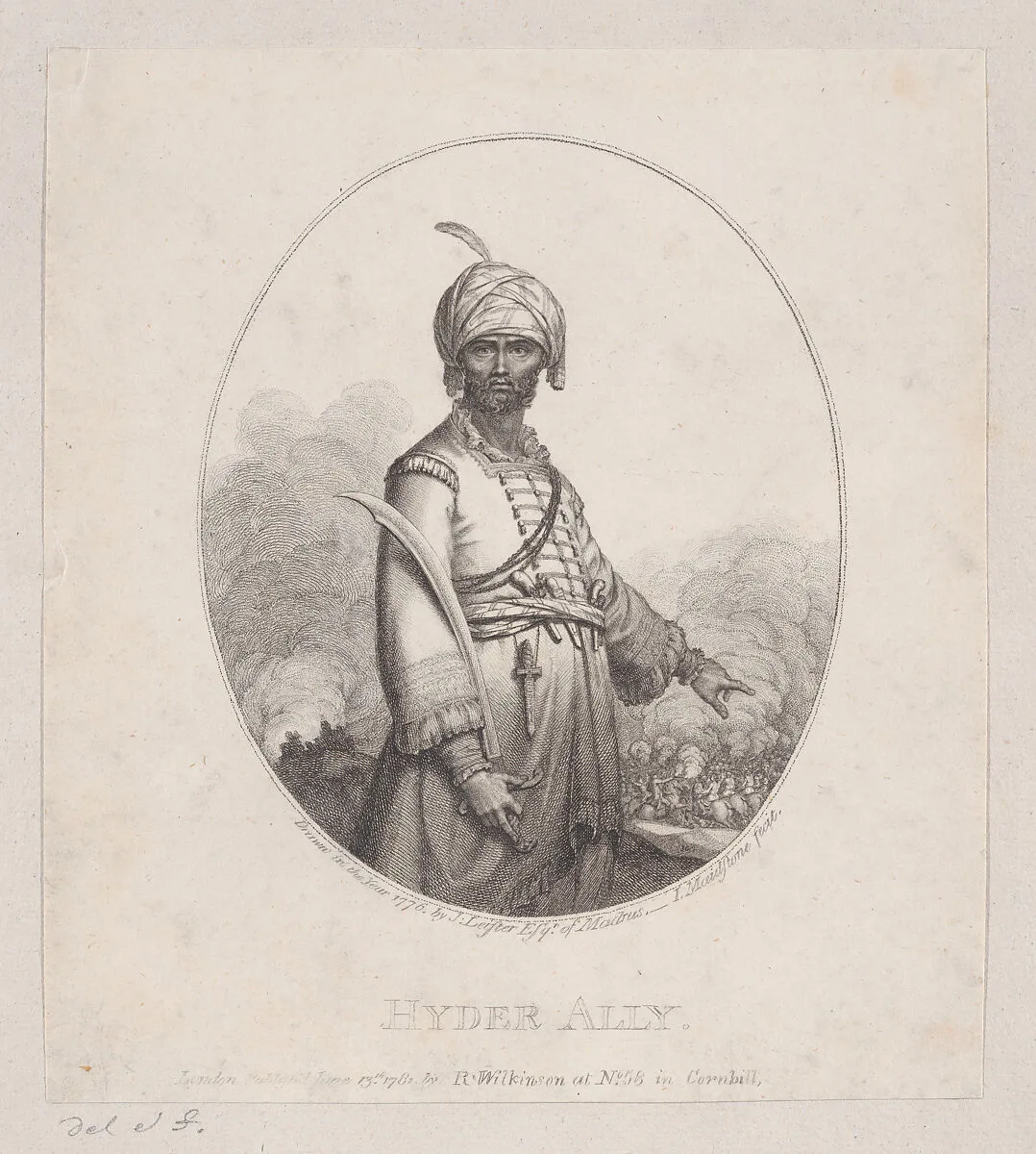 Hyder Ally — J. Leister, Esq. of Madras|Robert Wilkinson|Haidar Ali|James Gillray