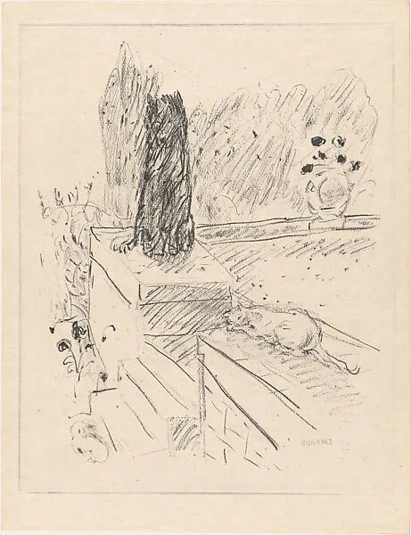 Cat on a Balcony, from "Dingo" by Mirabeau — Pierre Bonnard|Louis Fort