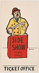 Ticket Office, bakery insert card from the Pinocchio Circus Performers series (D64) — Walt Disney Productions