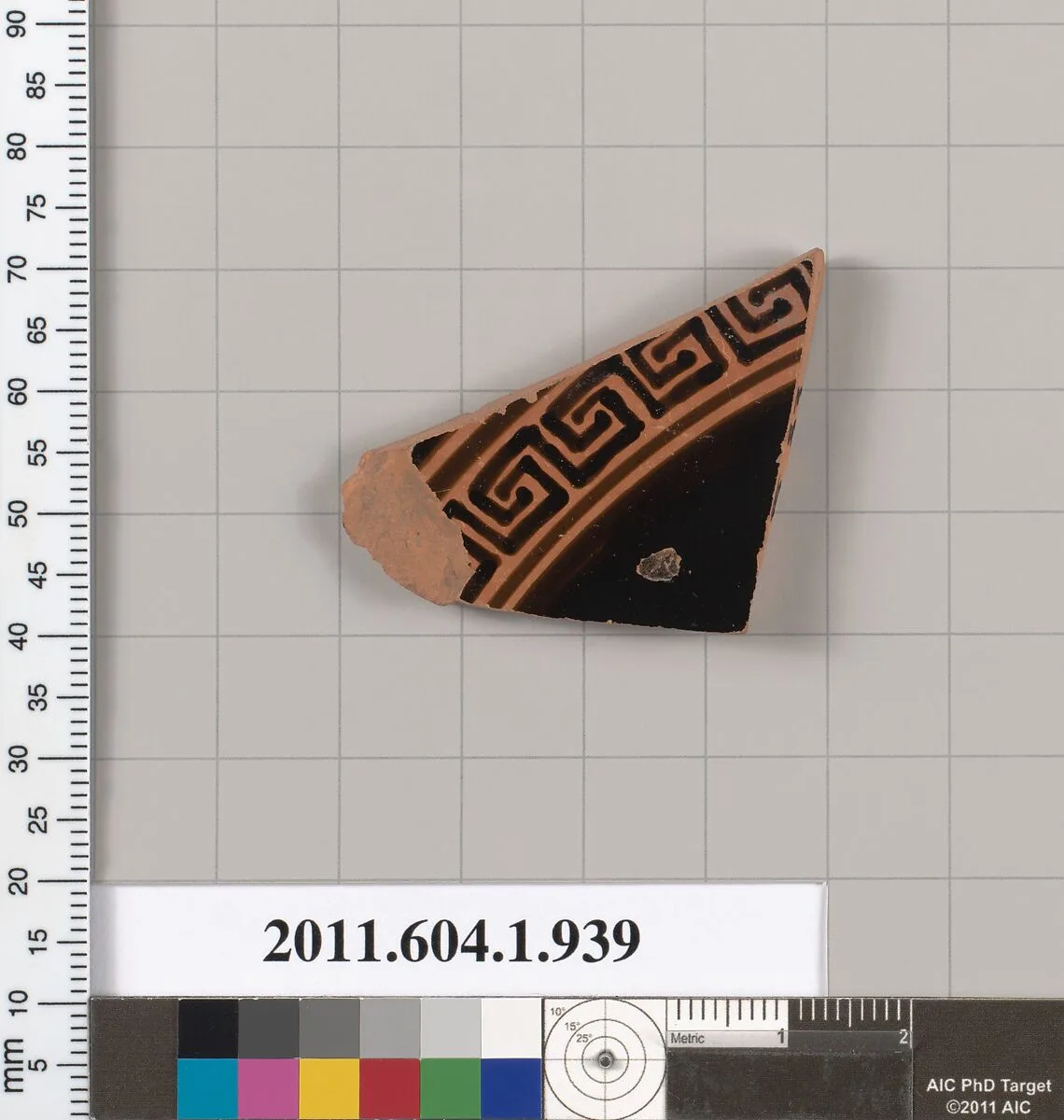 Terracotta fragment of a kylix (drinking cup) — Unknown