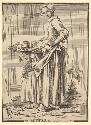Reverse copy of Noisettes (Nutcrackers), from Les Cris de Paris (The Cries of Paris)