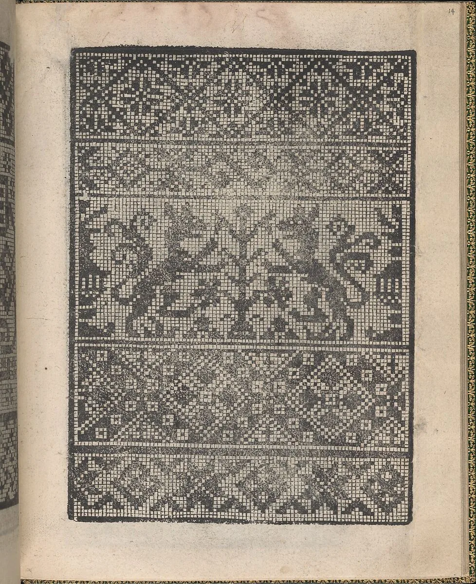 Ornamento delle belle & virtuose donne, page 8 (recto) — Matteo Pagano|Lloyd, Wallis & Lloyd