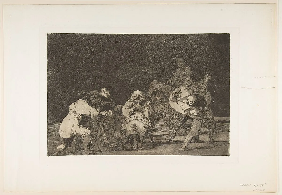 'Loyalty' from the 'Disparates' (Follies / Irrationalities) — Goya (Francisco de Goya y Lucientes)