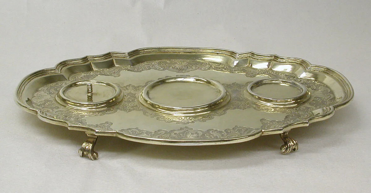 Tray for écritoire — Abraham Drentwett IV