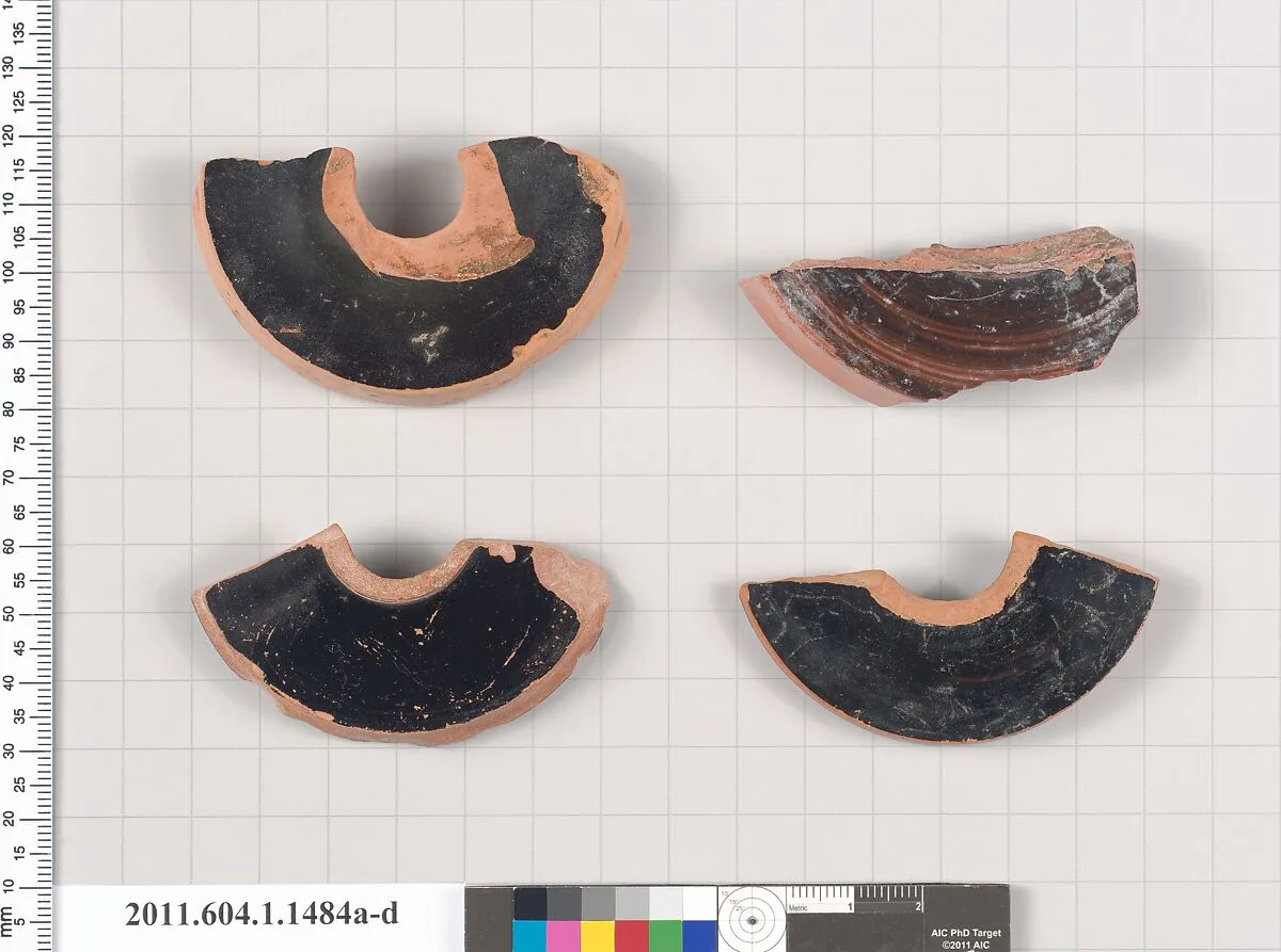 Terracotta fragments of kylikes (drinking cups) — Unknown