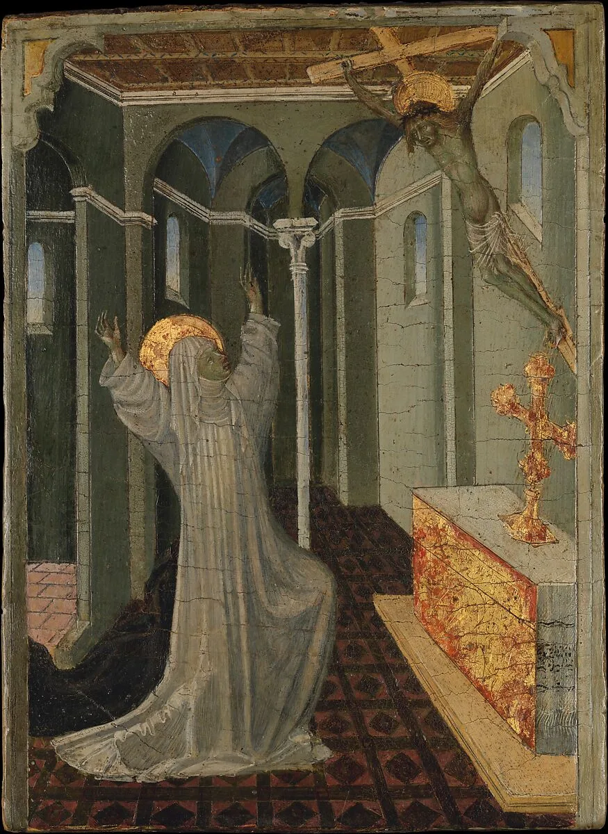 Saint Catherine of Siena Receiving the Stigmata — Giovanni di Paolo (Giovanni di Paolo di Grazia)