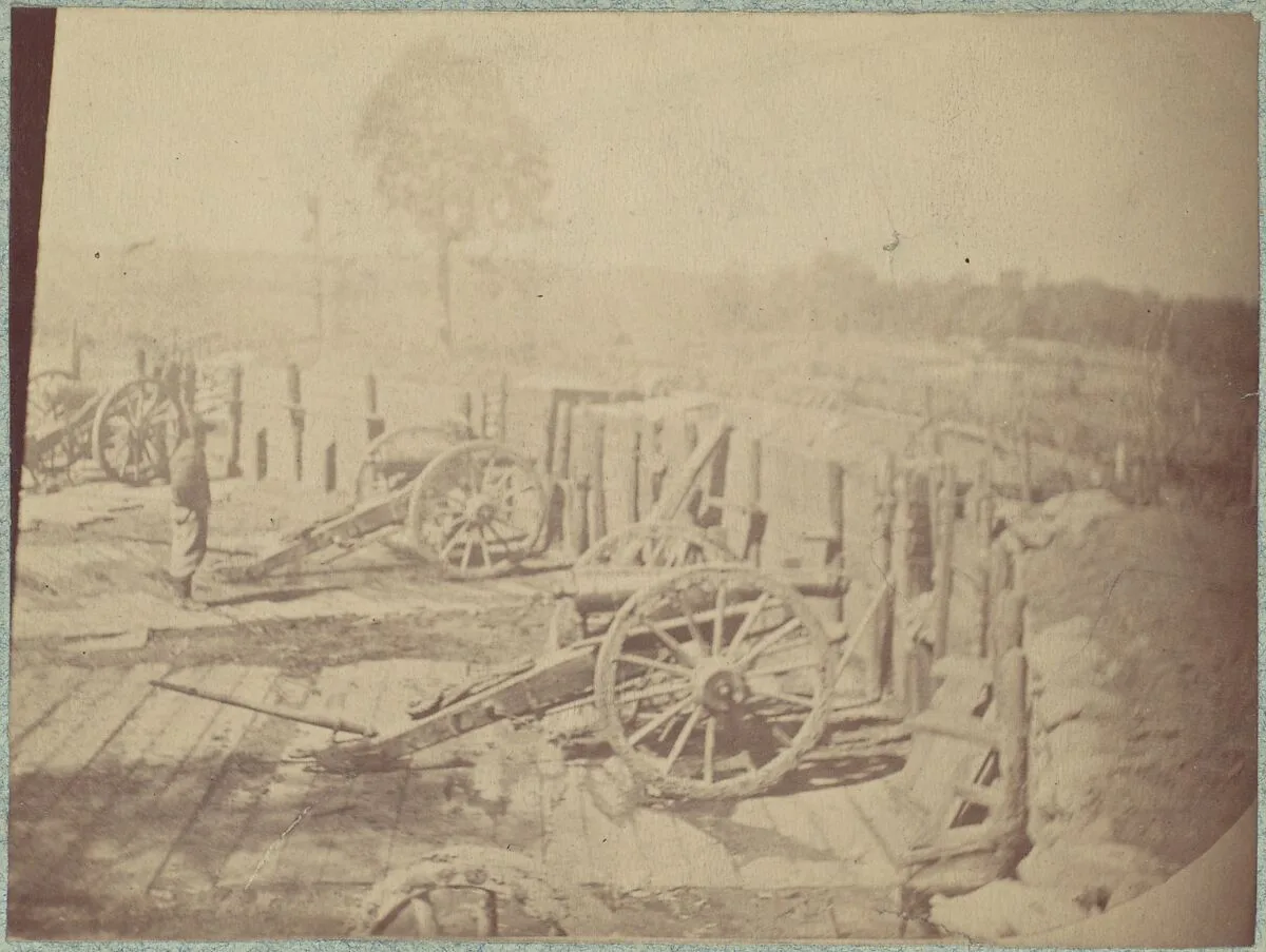 Rebel Works in Front of Atlanta, Georgia, No. 2 — George N. Barnard