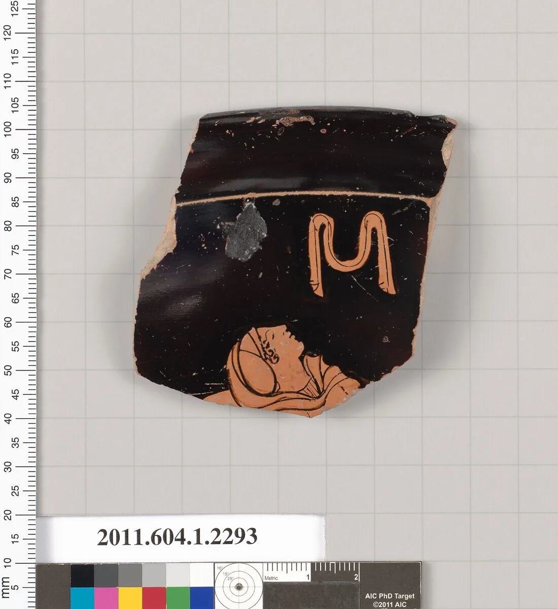 Terracotta rim fragment of a kylix (drinking cup) — Unknown