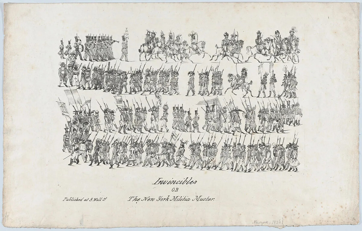 Invincibles, or, The New York Militia Muster — Anonymous, American, 19th century