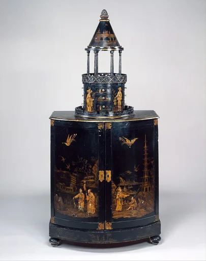 Bow-fronted cabinet