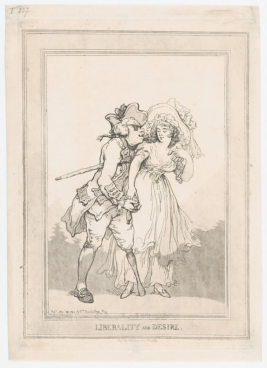 Liberality and Desire — Thomas Rowlandson|S. W. Fores