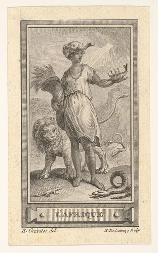 L'Afrique, from the Almanach iconologique