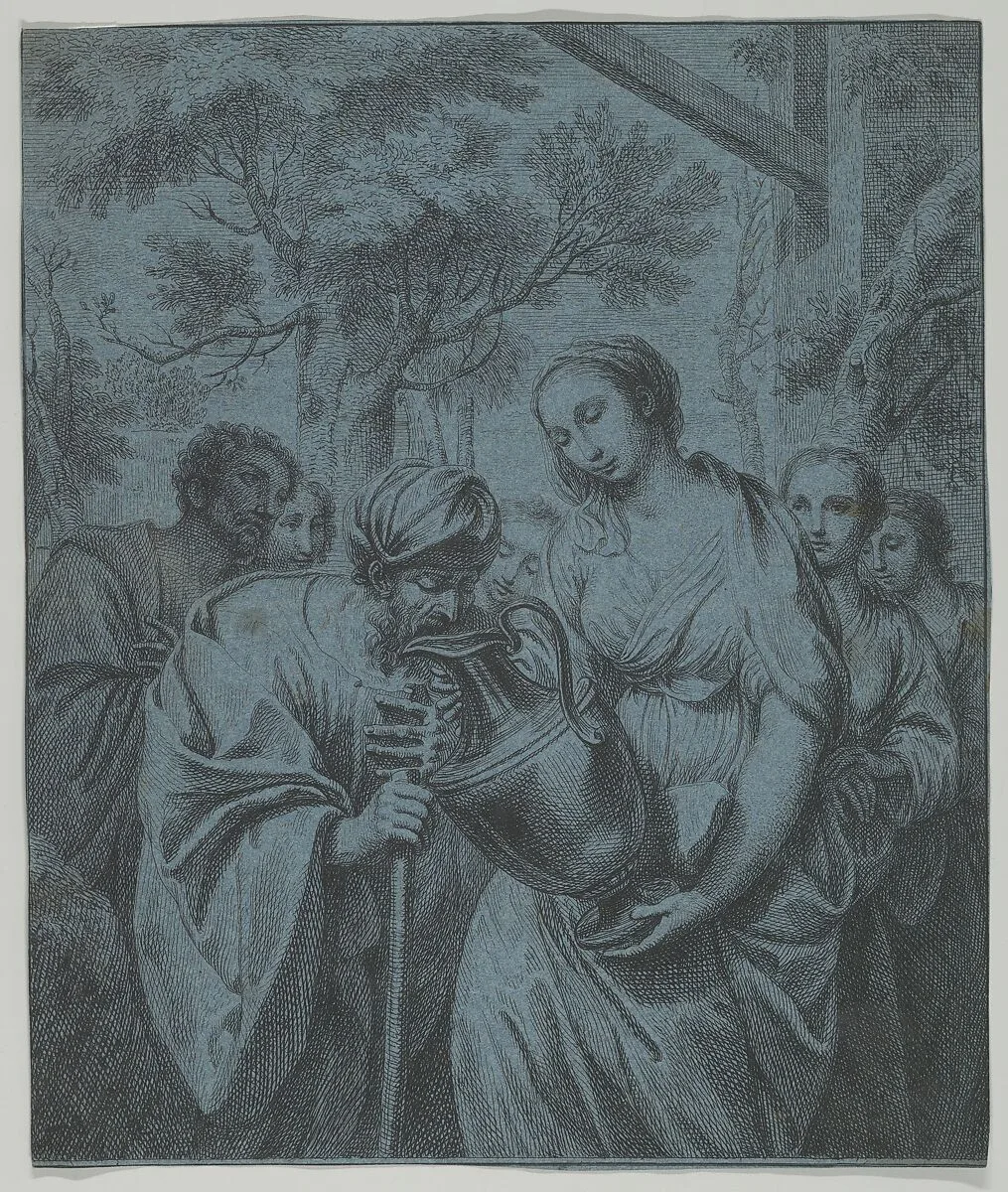 Rebecca and Eliezer — Louis Fabritius Dubourg