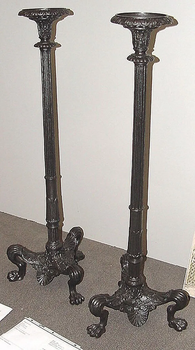 Pair of torchères — Karl Friedrich Schinkel|Royal Ironworks, Berlin