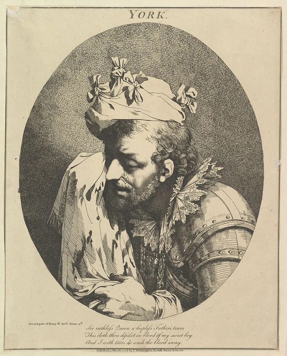 Duke of York (from "Twelve Characters from Shakespeare") — John Hamilton Mortimer|William Shakespeare